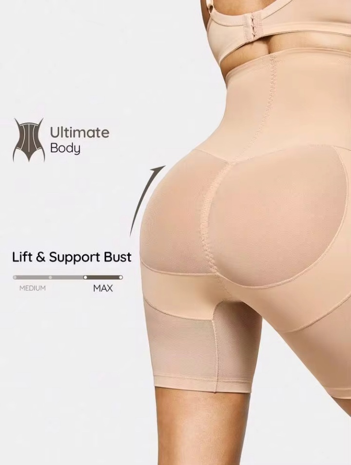Women’s High Waist Butt Lift Shapewear Shorts – Tummy Control, Hip Enhancing & Thigh Smoothing Body Shaper